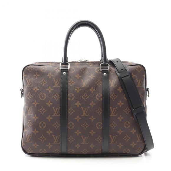 Louis Vuitton PDV PM Briefcase, Coated Canvas and Leather, Monogram Macassar,... - Picture 1 of 10